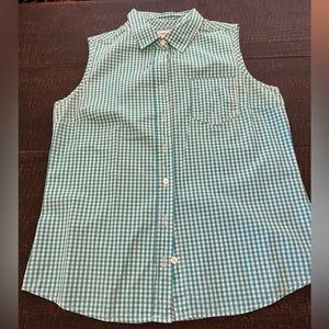 Teal Striped Women’s Blouse